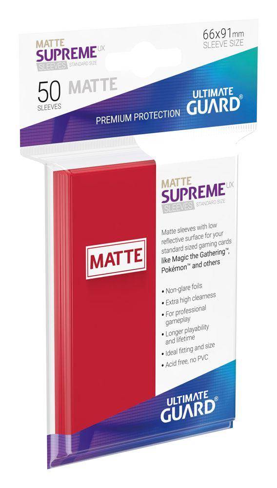 Ultimate Guard Supreme UX Sleeves Standardgröße Matt Rot (50)
