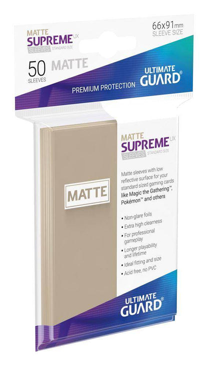 Ultimate Guard Supreme UX Sleeves Standardgröße Matt Sand (50)