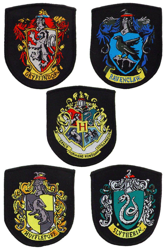 Harry Potter Aufnäher 5er-Pack Hauswappen