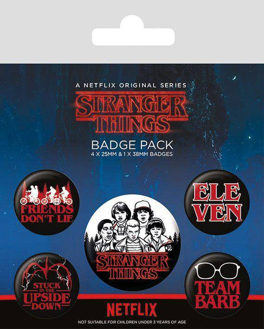Stranger Things Ansteck-Buttons 5er-Pack Characters