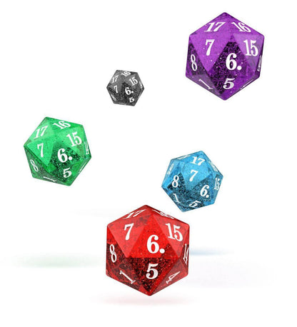 Oakie Doakie Dice W20 Spindown-Würfel Set Speckled (5)
