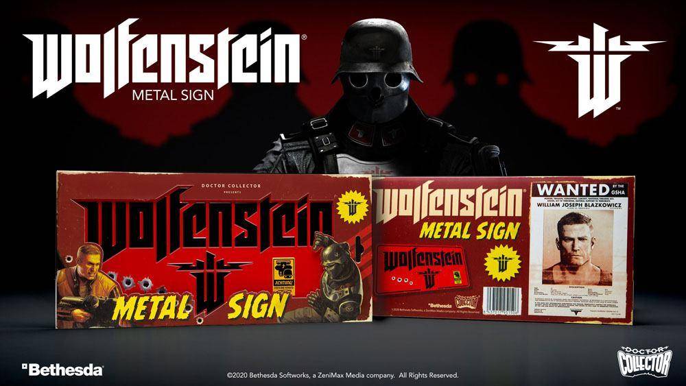 Wolfenstein  Me­tall­schild The New Colossus