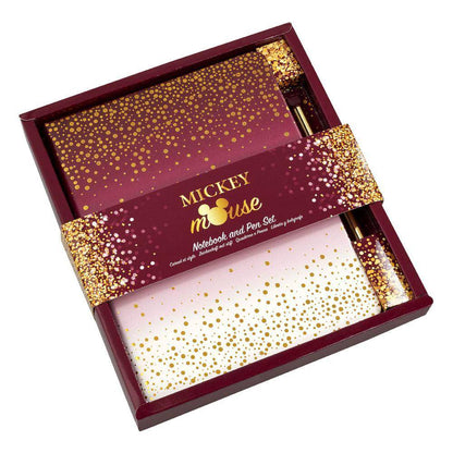 Disney Notizbuch mit Kugelschreiber Mickey Berry Glitter