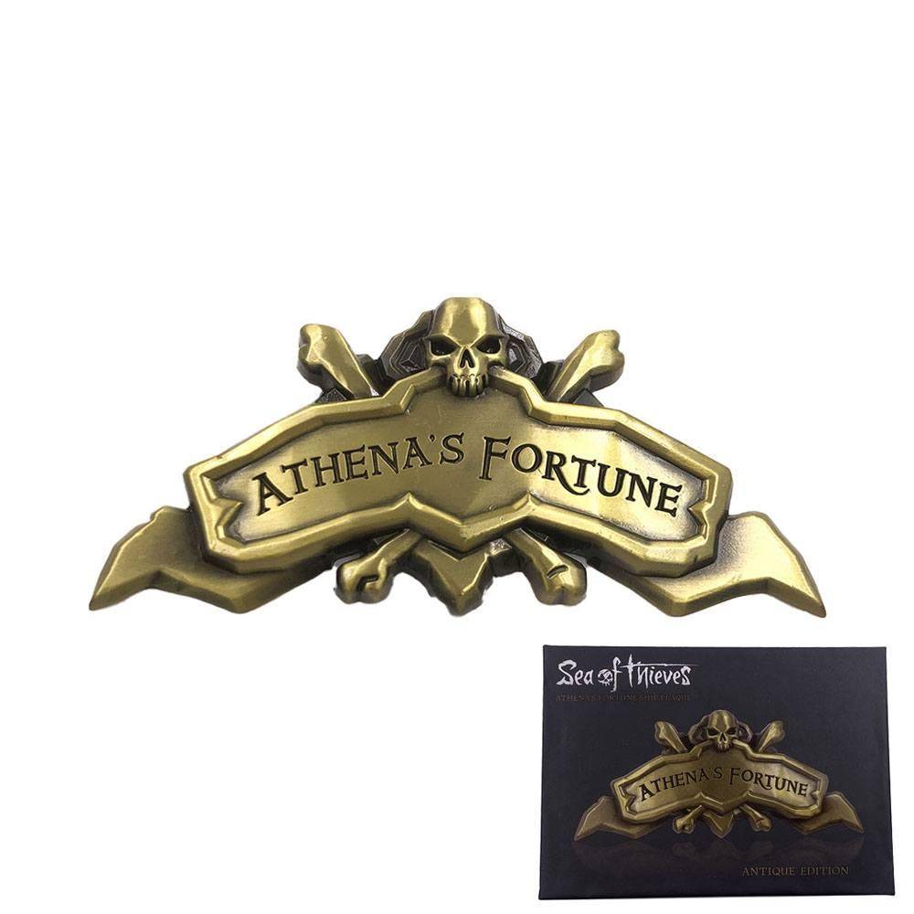 Sea of Thieves Replik Athena's Fortune Ship Plaque Antique