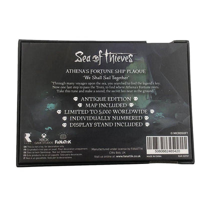 Sea of Thieves Replik Athena's Fortune Ship Plaque Antique