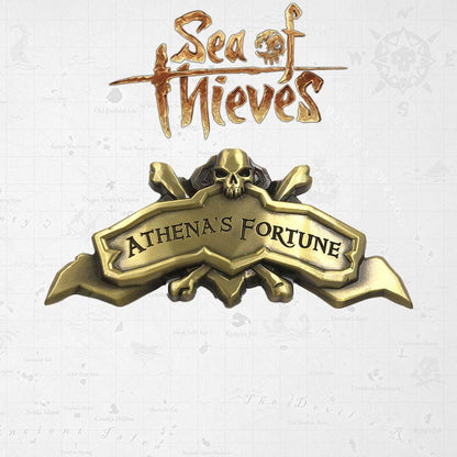 Sea of Thieves Replik Athena's Fortune Ship Plaque Antique
