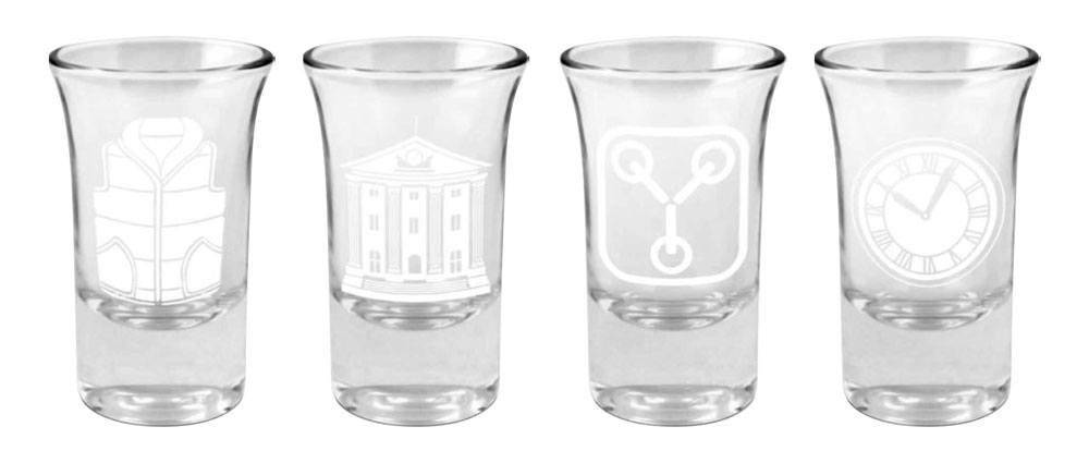 Zurück in die Zukunft Schnapsgläser 4er-Pack Logo & Symbols