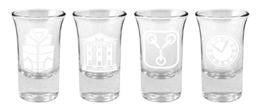 Zurück in die Zukunft Schnapsgläser 4er-Pack Logo & Symbols