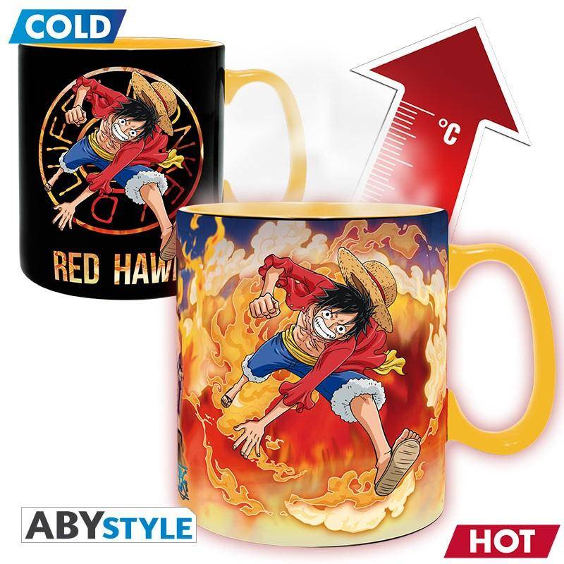 One Piece - Becher Heat Change - 460 ml - Luffy & Sabo