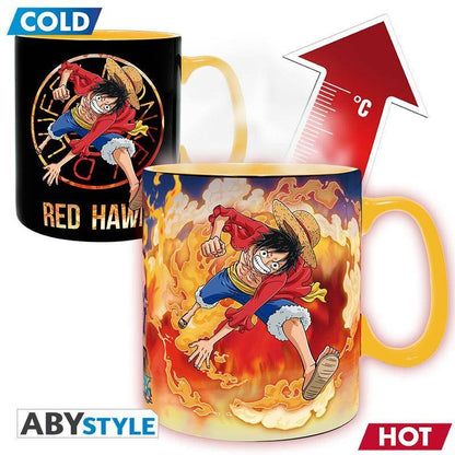 One Piece - Becher Heat Change - 460 ml - Luffy & Sabo