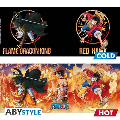 One Piece - Becher Heat Change - 460 ml - Luffy & Sabo