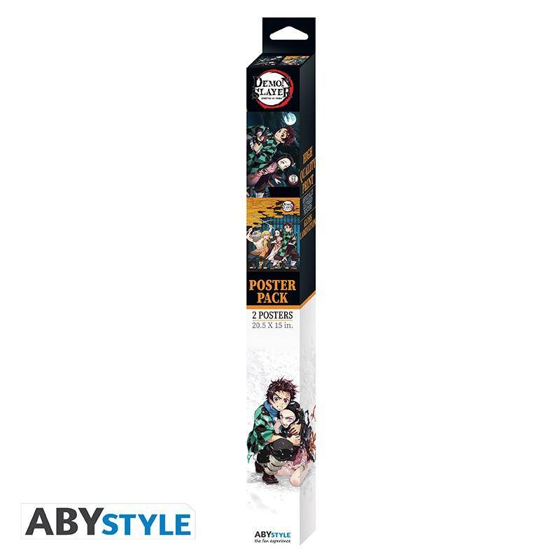 Demon Slayer - Poster Doppelpack Gruppe & Duo 52 x 38 cm
