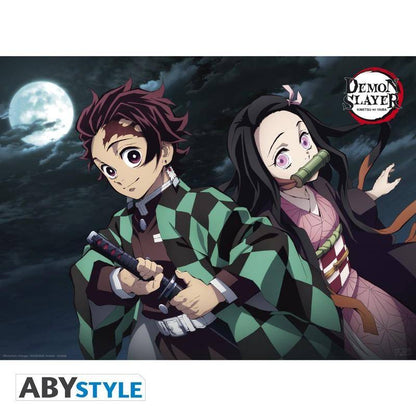 Demon Slayer - Poster Doppelpack Gruppe & Duo 52 x 38 cm