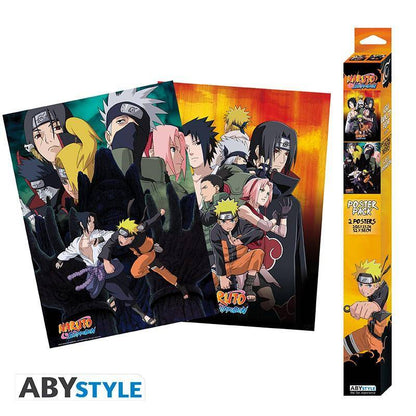 Naruto - Poster Doppelpack Ninjas - 52 x 38 cm