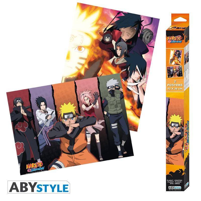 Naruto - Poster Doppelpack Gruppen - 52 x 38 cm