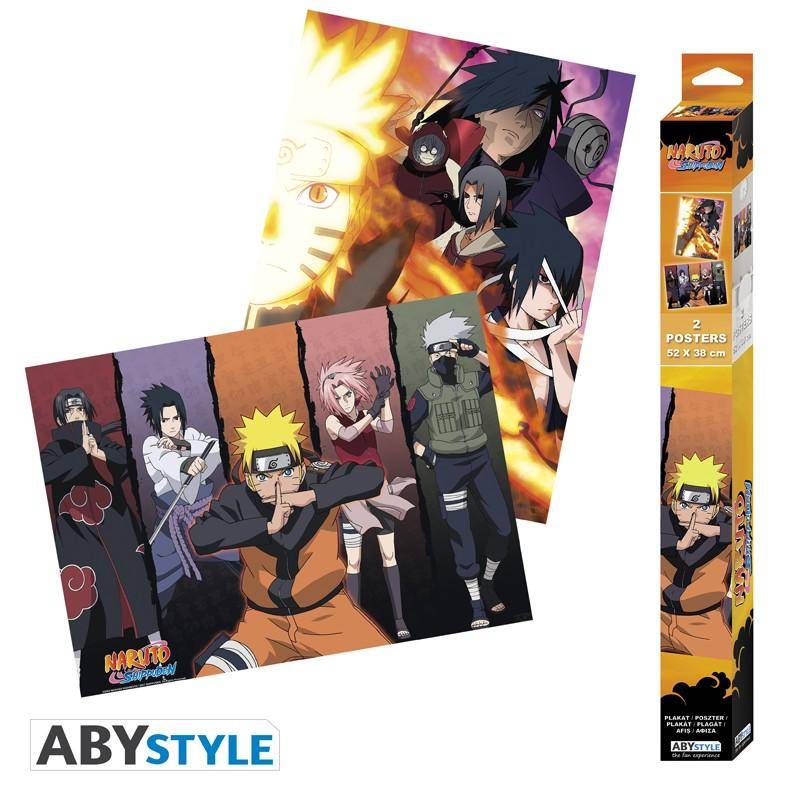 Naruto - Poster Doppelpack Gruppen - 52 x 38 cm