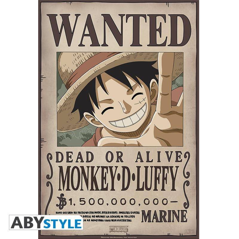 One Piece - Poster "Wanted Luffy New 2" (52x35)
