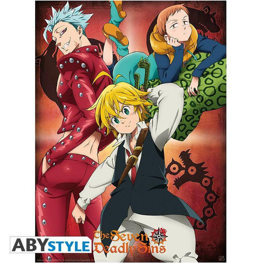 Seven Deadly Sins - Poster "Ban, King & Meliodas" (52x38)
