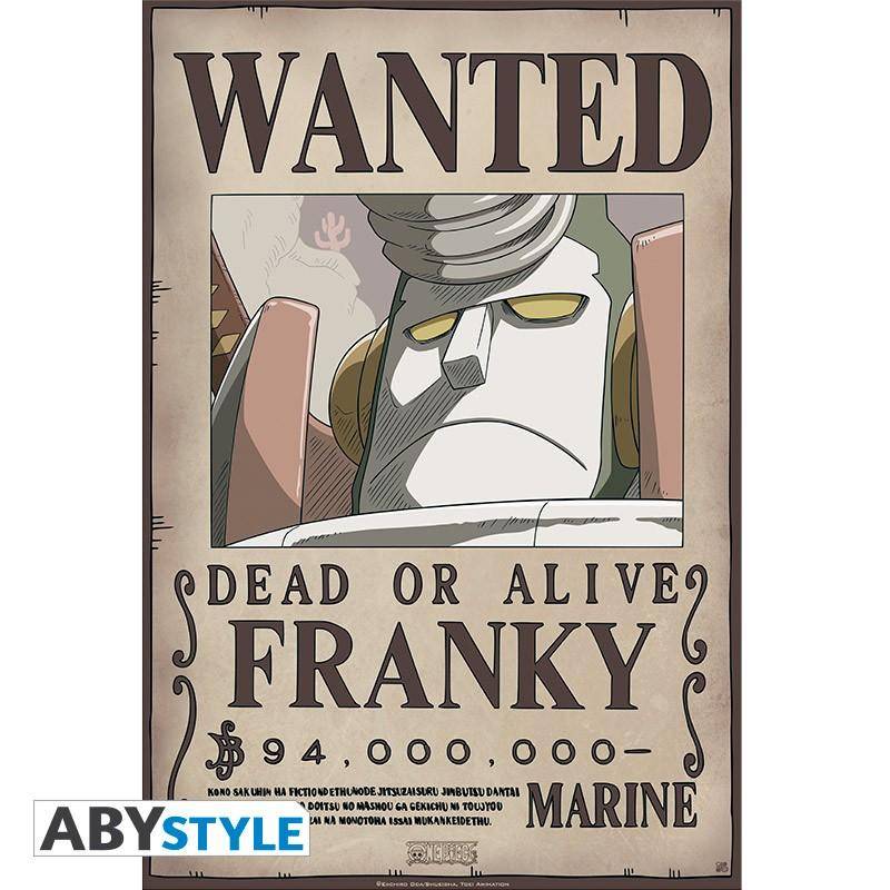 One Piece - Poster "Wanted Franky New" (52x35)