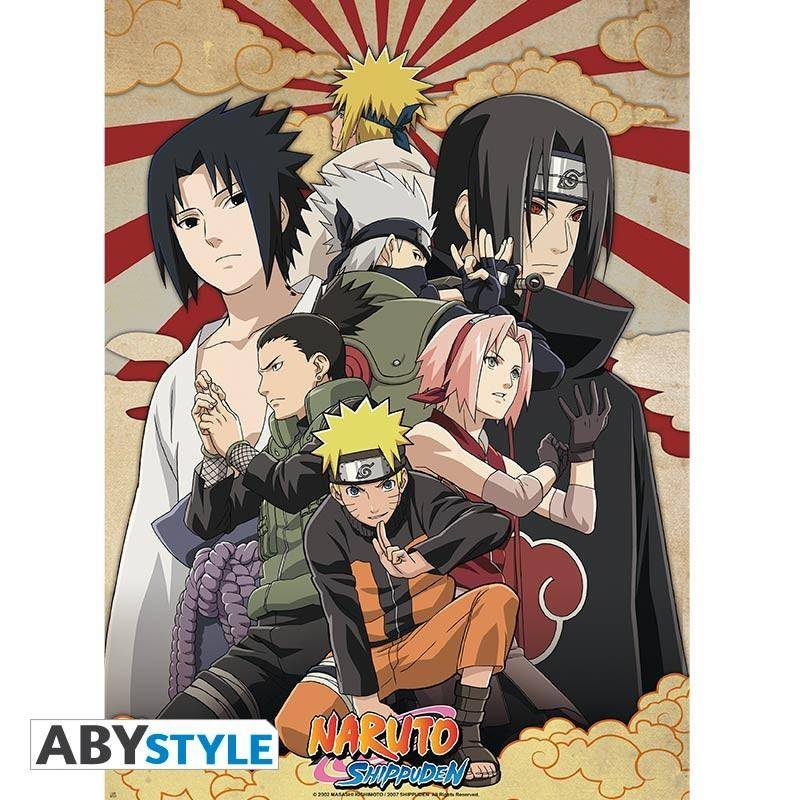 Naruto Shippuden - Poster "Shippuden Gruppe 2" (52x38)
