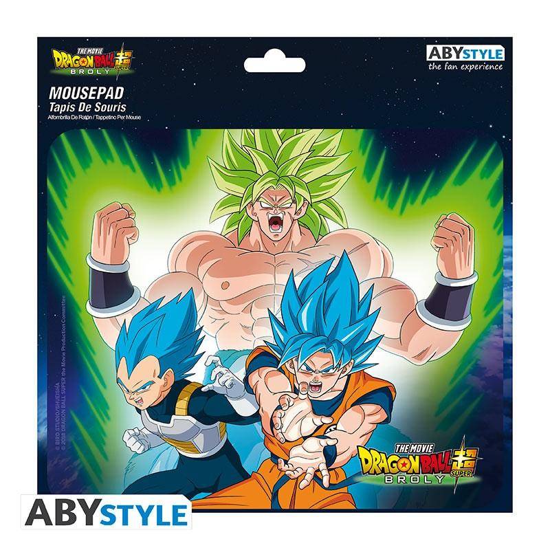 Dragon Ball - Mousepad Broly VS Vegeta & Goku - 23,5 x 19,5 cm