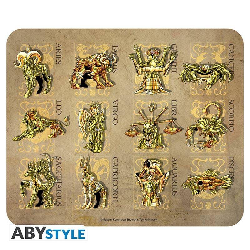 Saint Seiya - Flexibles Mauspad - Goldfarbene Rüstungen