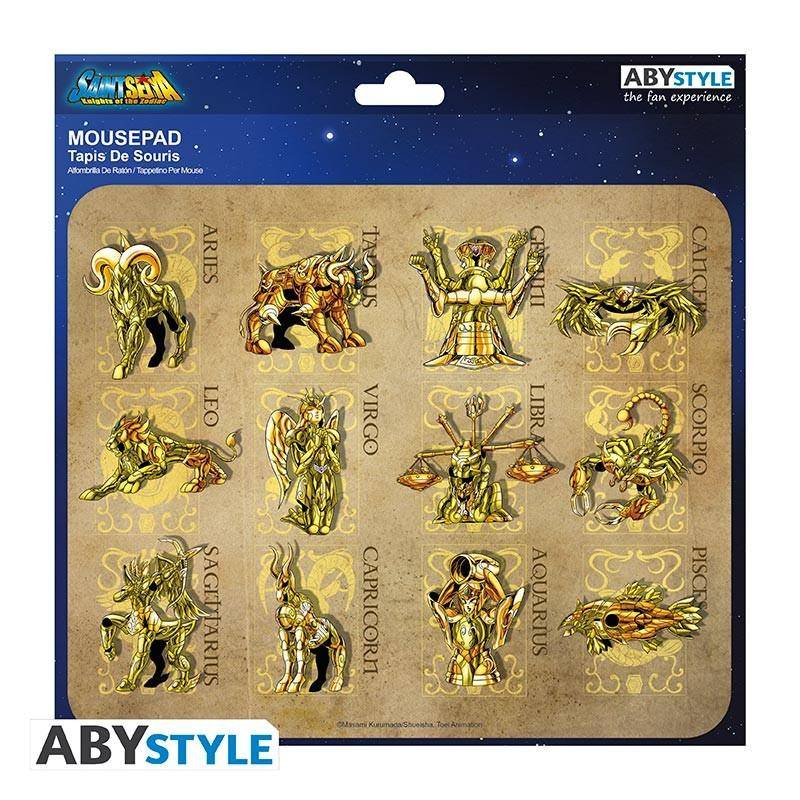 Saint Seiya - Flexibles Mauspad - Goldfarbene Rüstungen