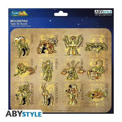Saint Seiya - Flexibles Mauspad - Goldfarbene Rüstungen