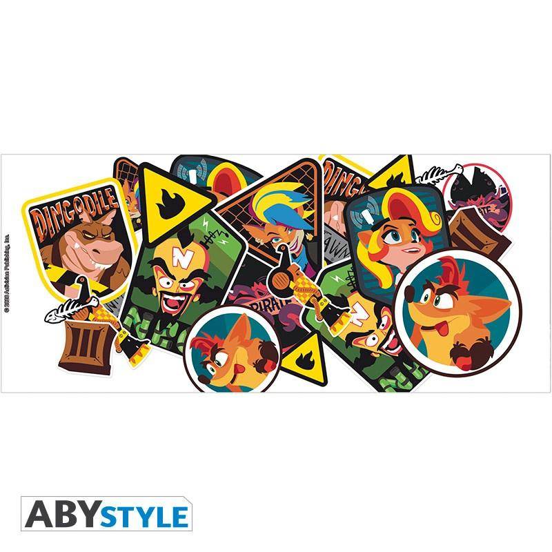 Crash Bandicoot - Tasse Sticker Crash - 320 ml