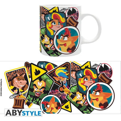 Crash Bandicoot - Tasse Sticker Crash - 320 ml