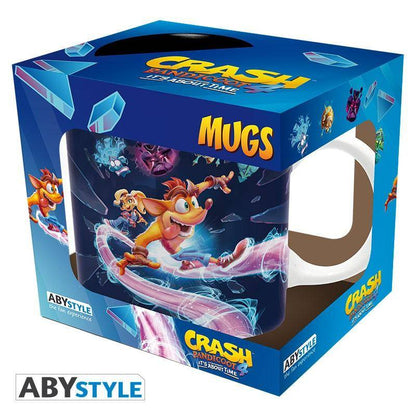 Crash Bandicoot - Becher - 320 ml - It's About Time - mit Box
