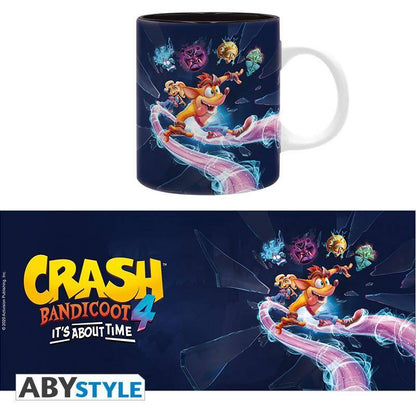 Crash Bandicoot - Becher - 320 ml - It's About Time - mit Box
