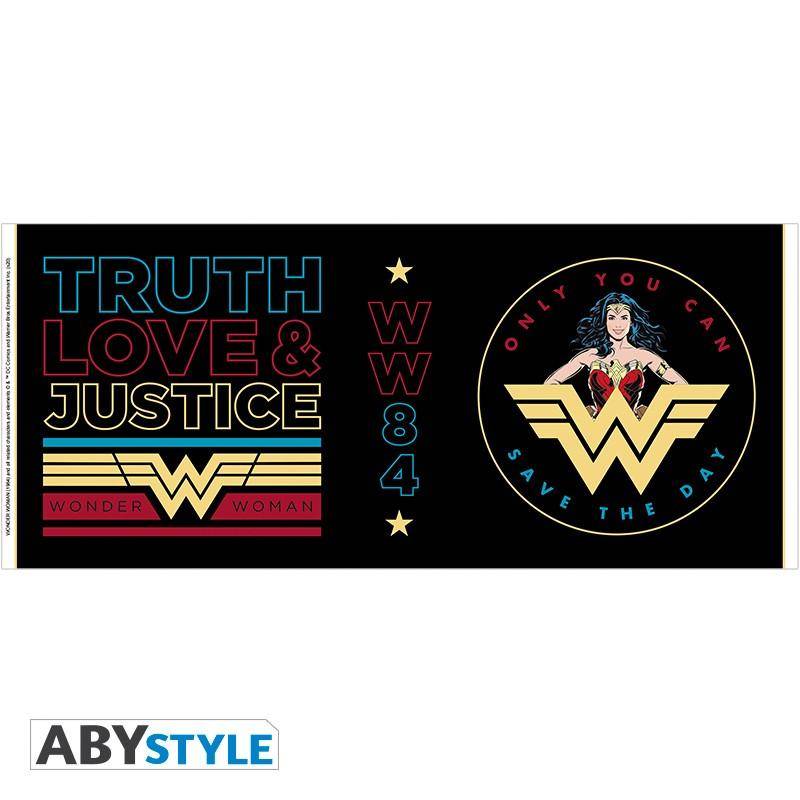 DC Comics - Becher - 320 ml - retro Wonder Woman