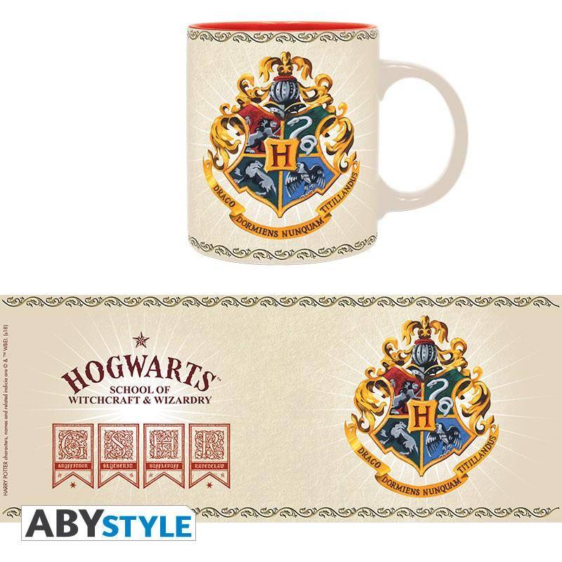 Harry Potter - Becher - 320 ml - Hogwarts 4 Häuser