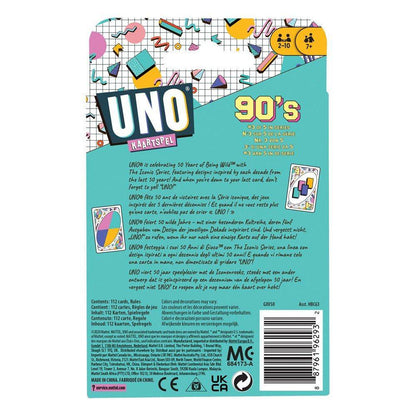 UNO Kartenspiel Iconic Series Jubiläumsedition 1990's