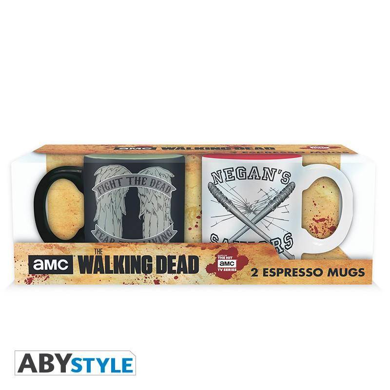 The Walking Dead - Set 2 Espresso Tassen - 110 ml - Daryl VS Negan