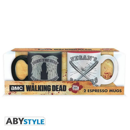 The Walking Dead - Set 2 Espresso Tassen - 110 ml - Daryl VS Negan
