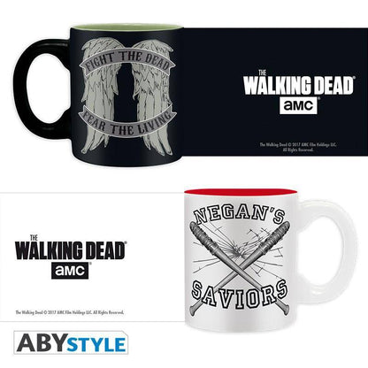 The Walking Dead - Set 2 Espresso Tassen - 110 ml - Daryl VS Negan