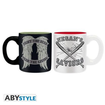 The Walking Dead - Set 2 Espresso Tassen - 110 ml - Daryl VS Negan