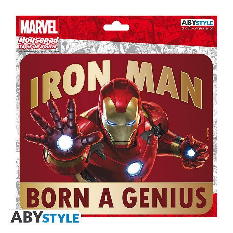 Marvel - Flexibles Mousepad - Iron Man "Born to be a genius"