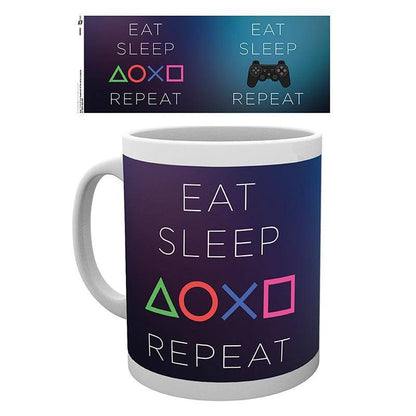 Sony PlayStation - Tasse Eat Sleep Repeat - 320 ml