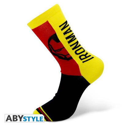 Marvel - Socken - Gelb, Rot, Schwarz - Iron Man