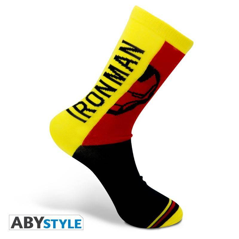 Marvel - Socken - Gelb, Rot, Schwarz - Iron Man