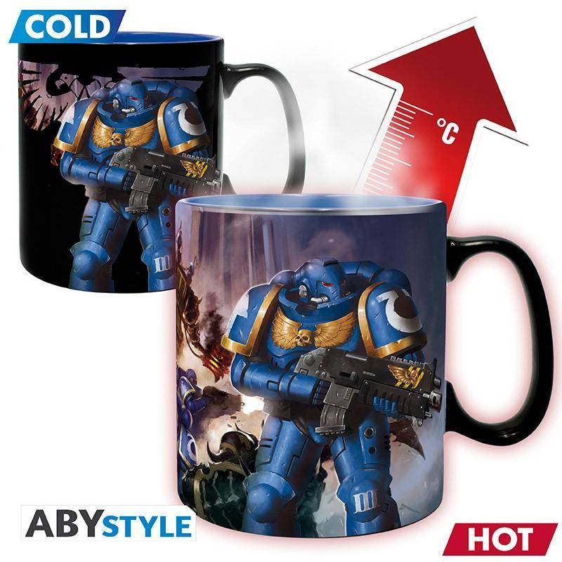 Warhammer - Mug Heat Change -460ml Ultramarine & Black Legion