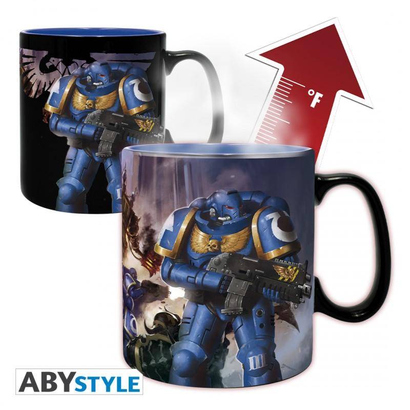 Warhammer - Mug Heat Change -460ml Ultramarine & Black Legion