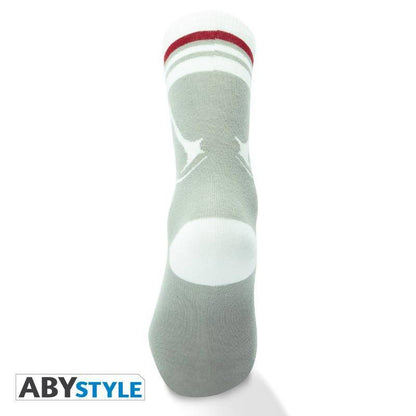 Assassin's Creed - Socken - Grau - Weiß - "Crest"