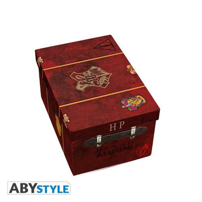 Harry Potter - Pck premium 3D Becher + Schlüsselanhänger 3D +Pin "Harry' Koffer"