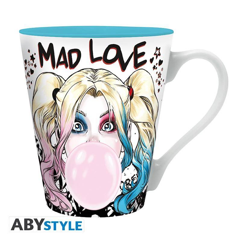 DC Comics - Pck Mug250ml + Schlüsselanhänger + Notizbuch "Harley Quinn Mad Love"