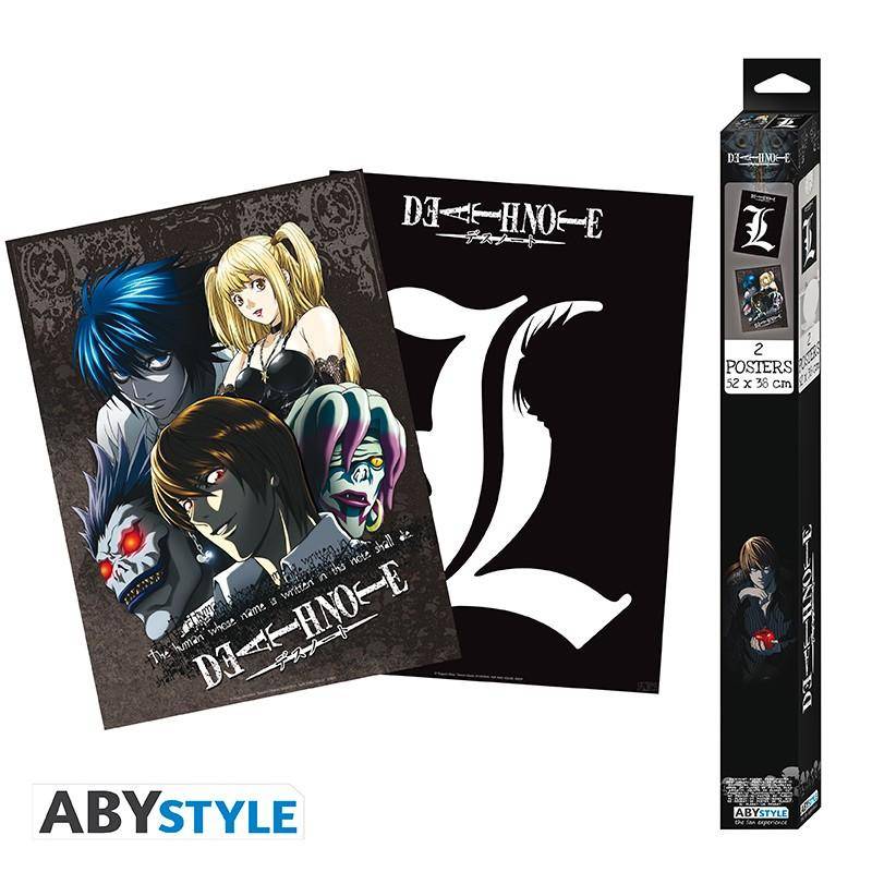 Death Note - Poster Doppelpack - L & Gruppe (52x38)