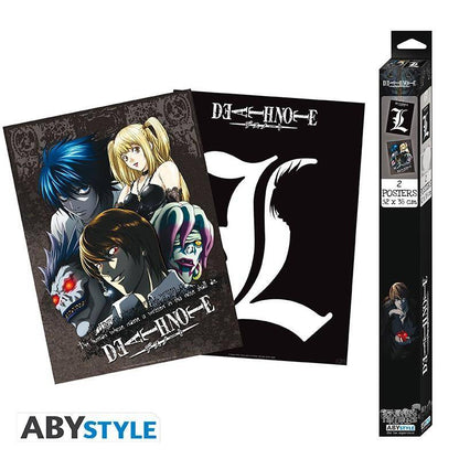 Death Note - Poster Doppelpack - L & Gruppe (52x38)